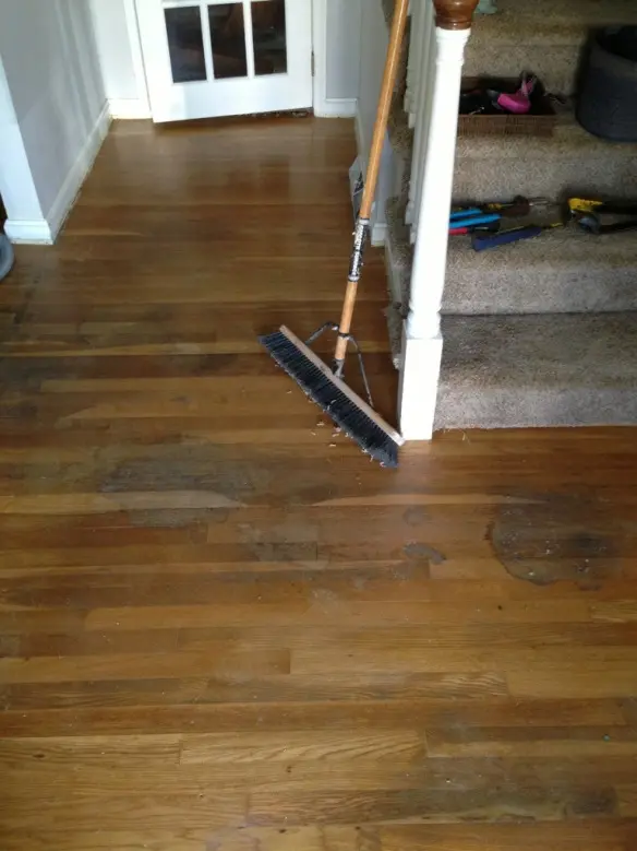 Oak floor refinishing - view 2