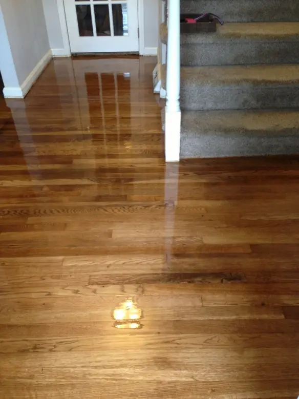 Oak floor refinishing - view 5
