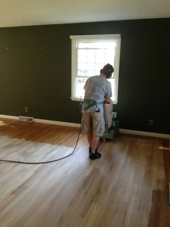 Oak floor refinishing - view 6