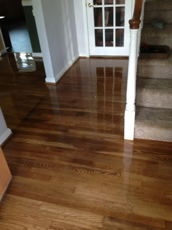 Oak floor refinishing - view 8
