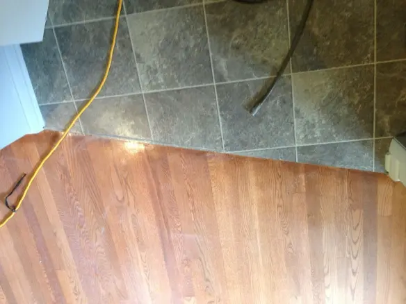 Sanding and finishing the transition piece